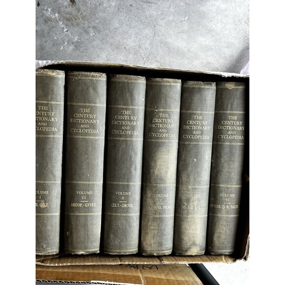 vintage book lot Decorative Vintage Hardcover Book Century Dictionary Cyclopedia - Picture 2 of 5